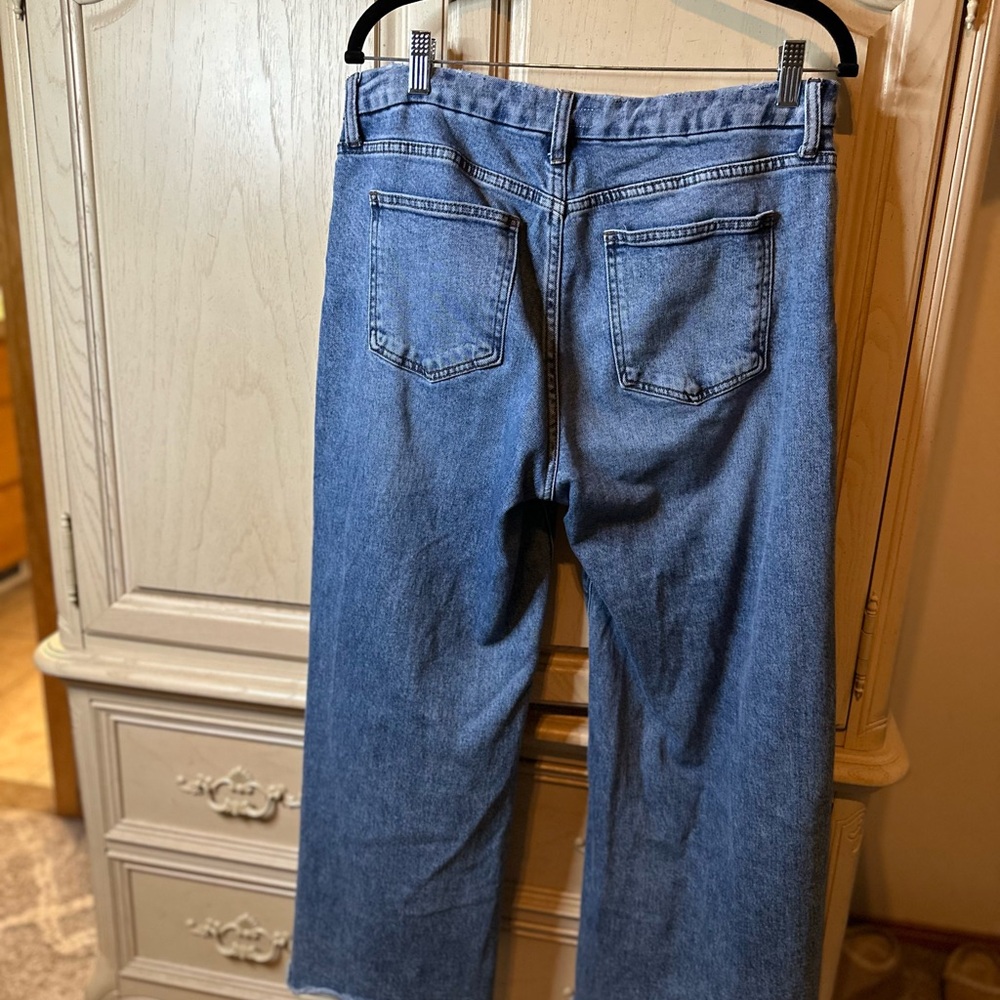 Kut from the Kloth Fab Ab Wide Leg Blue Jeans